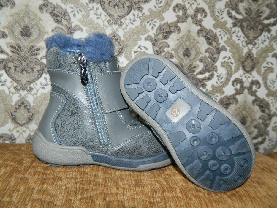 Зимові сапожки / Кожаные зимние сапожки на меху р. 21, нові