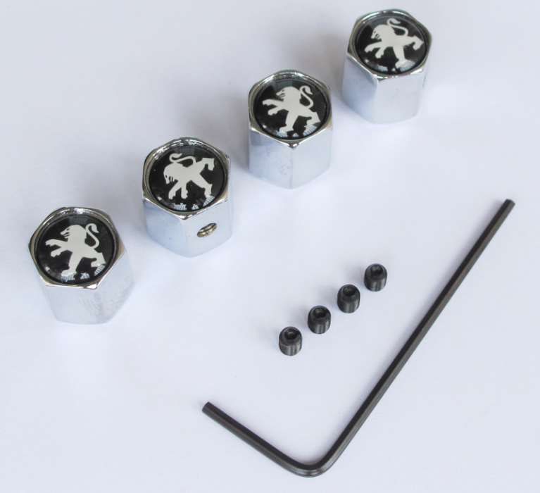 Tampas de válvulas de jantes anti-roubo para todos os carros