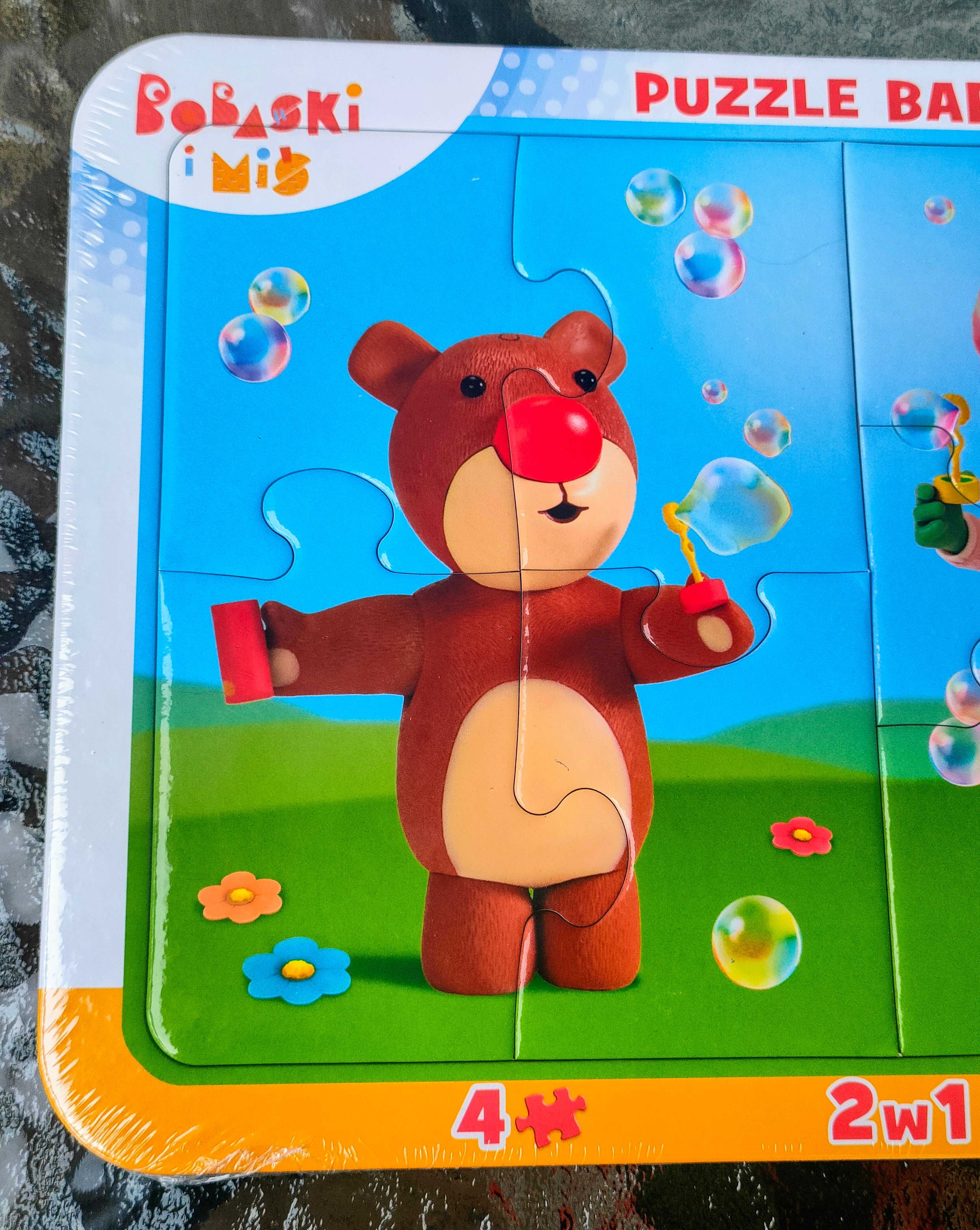 Puzzle baby Bobaski i Miś 2 w 1 Trefl nowe