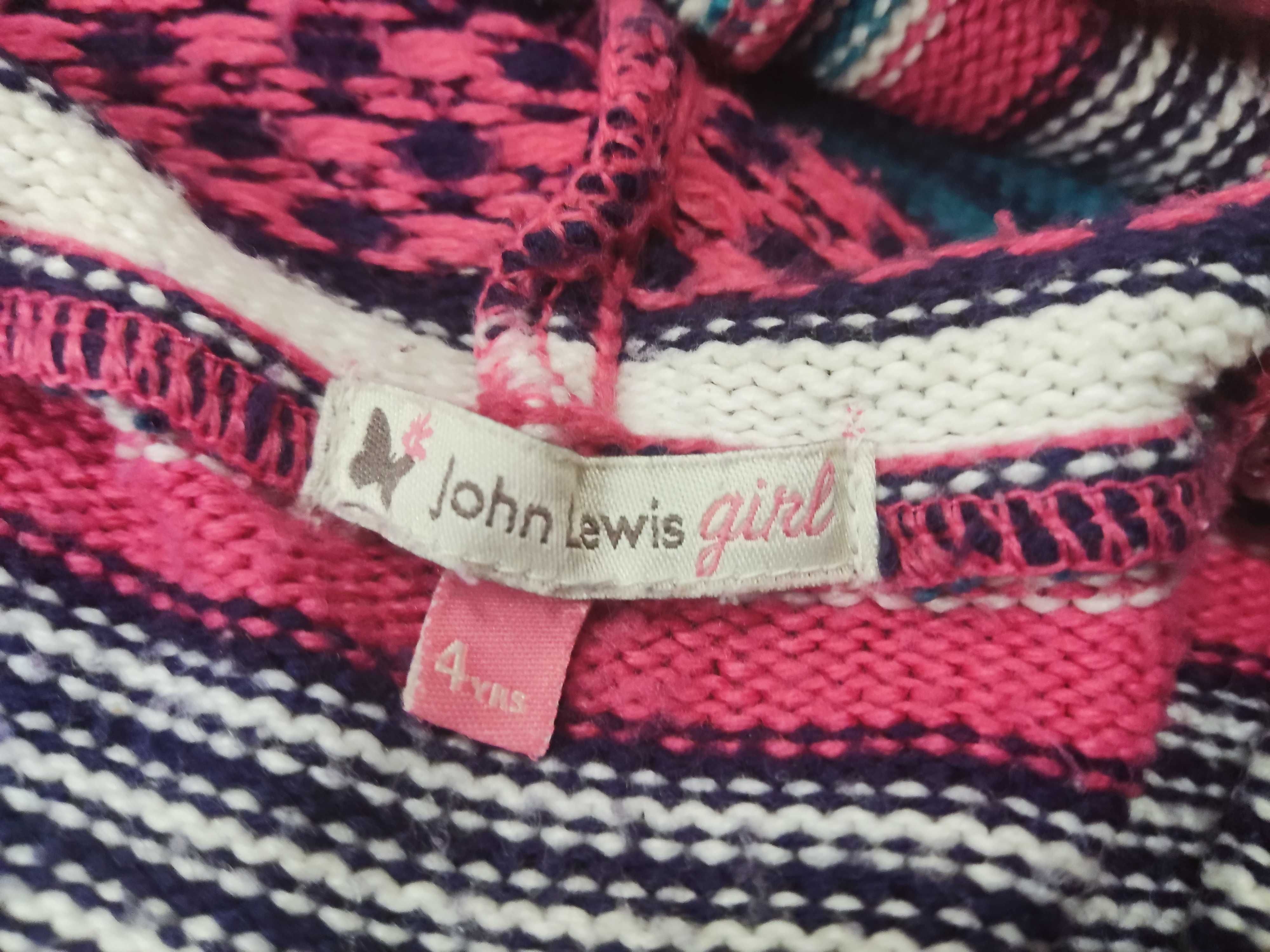 Sweter sweterek cardigan John Levi's Levis 4 lata dziewczynka