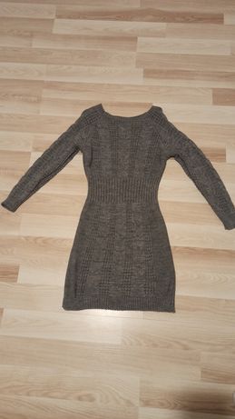 Sukienka swetr tunika ciepły