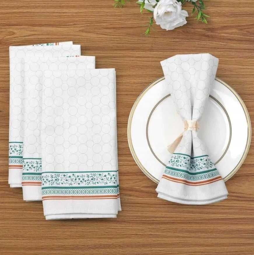 SERWETKI 4szt 45x45cm obiadowe BAWEŁNA Arquiel Cloth NOWE s056