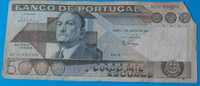 Nota de 5.000$00 de Portugal, CH 1, António Sérgio, 1986