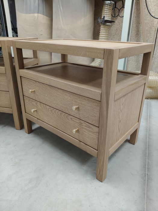 Szafki stoliki nocne dębowe komody