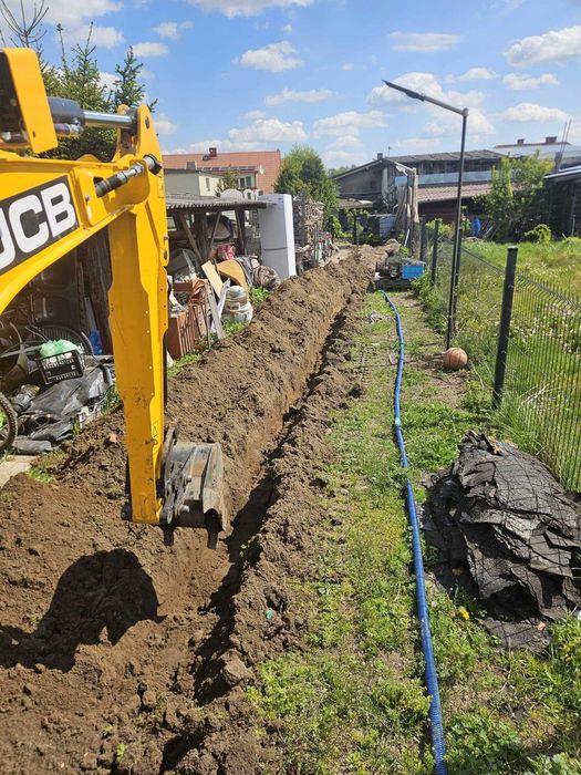 Wynajem minikoparki, minikoparka 110zł/h, prace ziemne