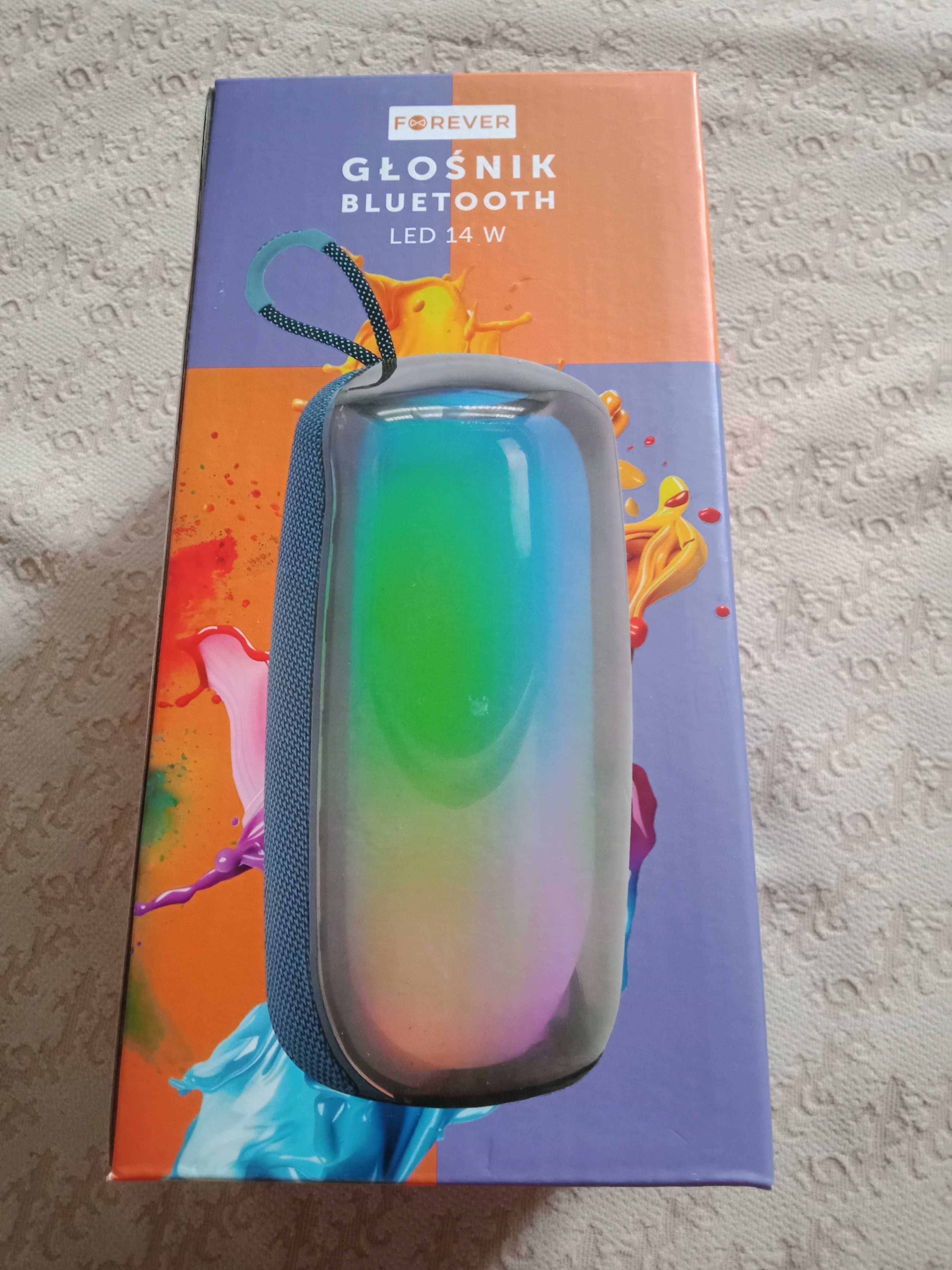 Głośnik bluetooth forever LED 14 W OS-1527