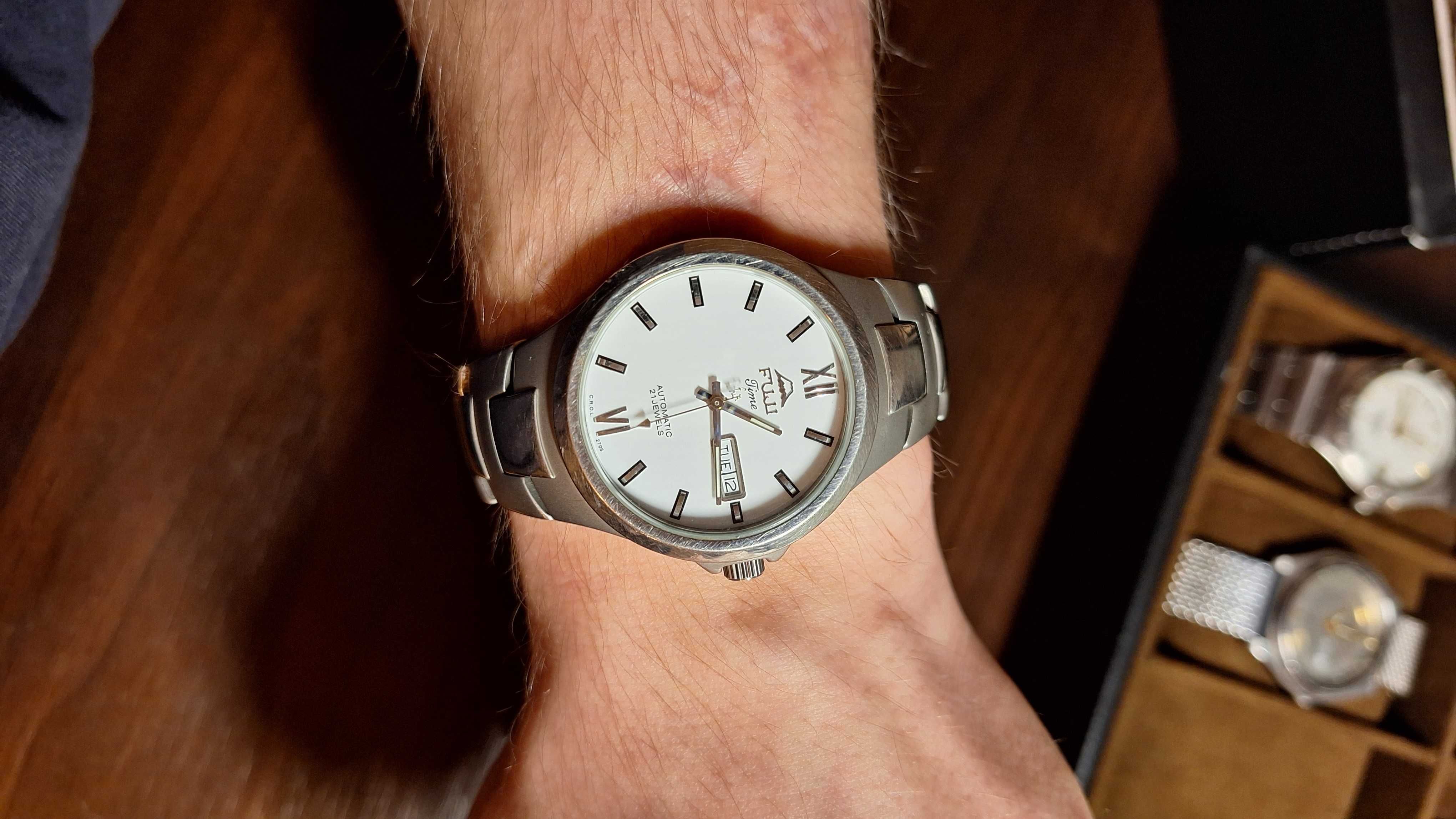 Zegarek Męski Fuji Time Automatic All Titanium M2705AT 38mm
