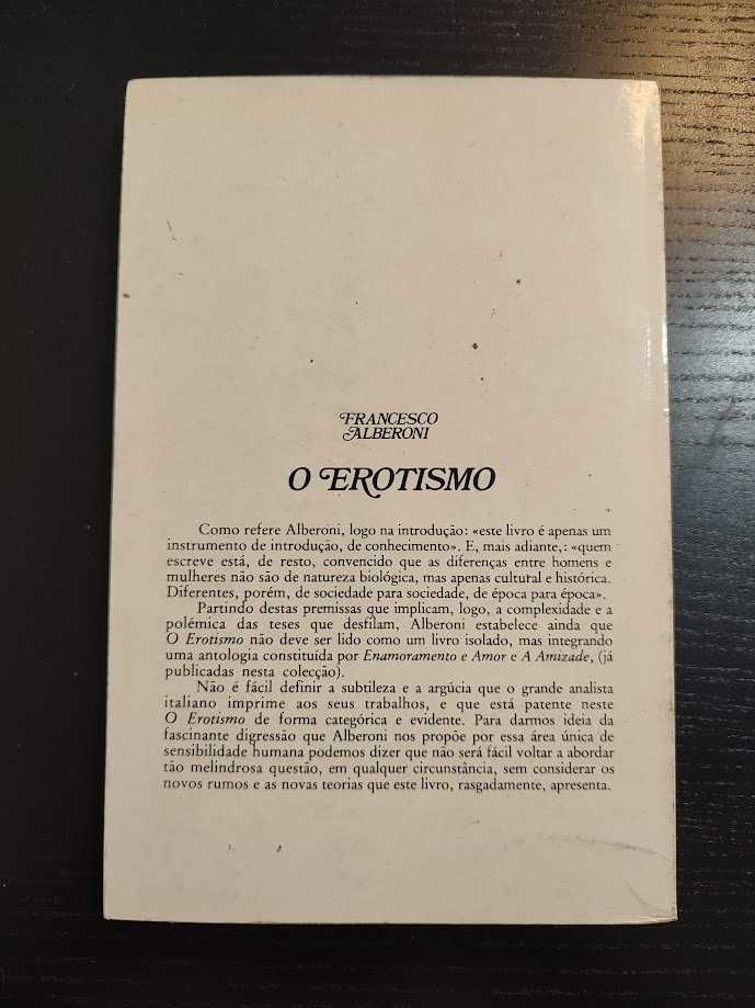 (Env. Incluído) O Erotismo de Francesco Alberoni