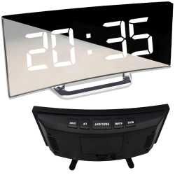 Zegarek elektroniczny LED z budzikiem, termometrem, datą