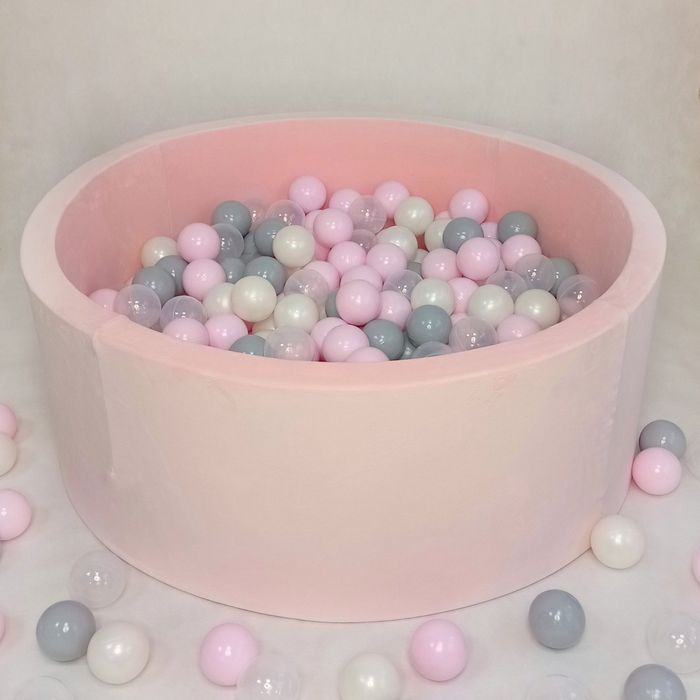 Дитячий сухий басейн рожевий з кульками і без.Сухой басейн с шариками