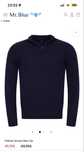 Pullover Grosso Meio Zip - Mr. Blue - M