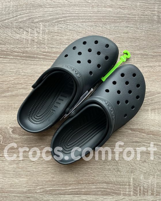 Крокси чорні класичні чоловічі і жіночі, crocs classic
