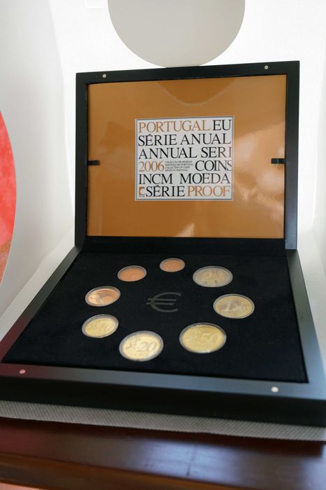 8 Moedas Portugal em Proof e FDC - 2006 com caixa