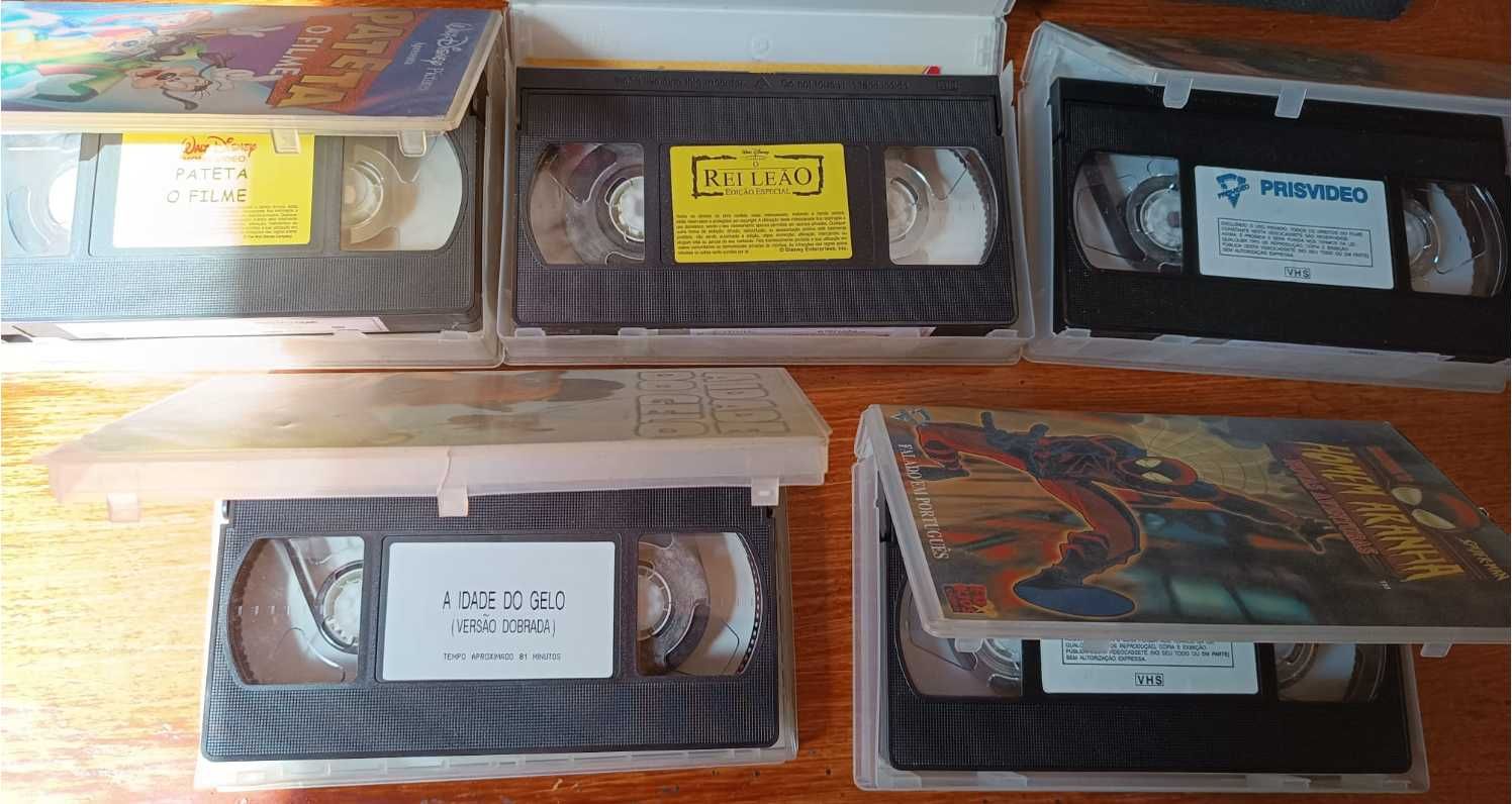 5x Cassetes VHS para venda