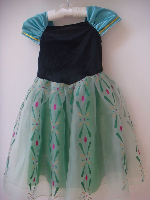 PIĘKNY strój przebranie księżniczka Anna kraina lodu frozen 116 / 122