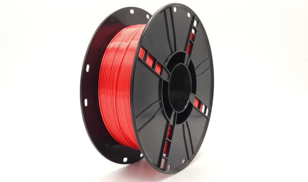 Filament 3D PLA 1kg 1.75mm Błyszczący Czerowny (Silk) do AMS lite