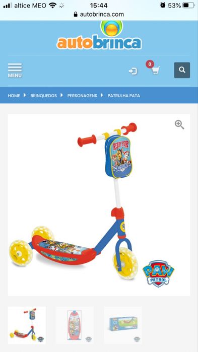 Trotinete patrulha pata