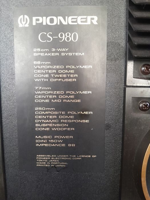 Coluna Pioneer CS-980