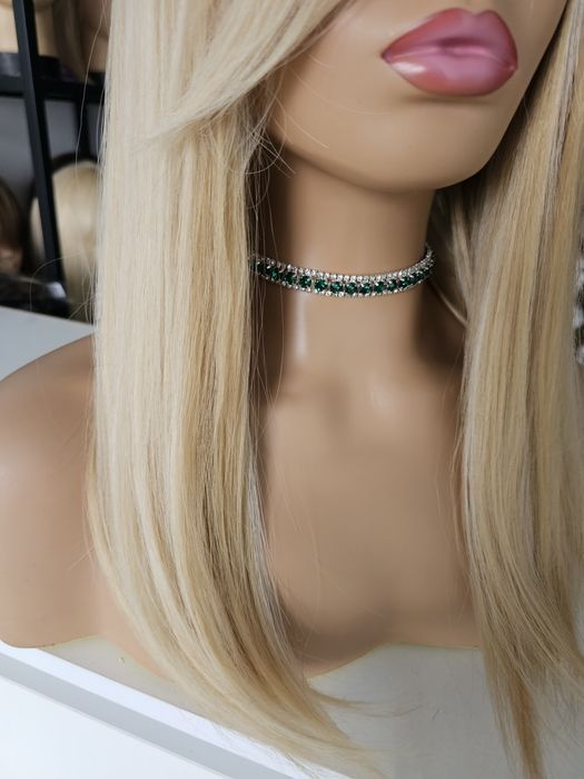 Tupet topper mix ciepły blond 3D Wiola naturalna fryzura