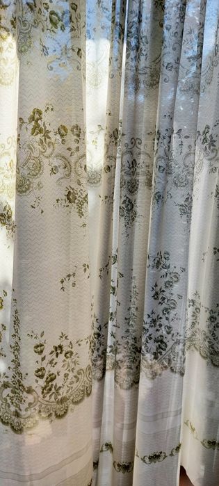 Тюль плотный с рисунком на ткани