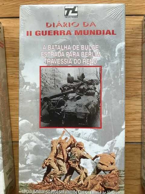 "Diário da II Grande Guerra Mundial" (Cassetes VHS)/com portes