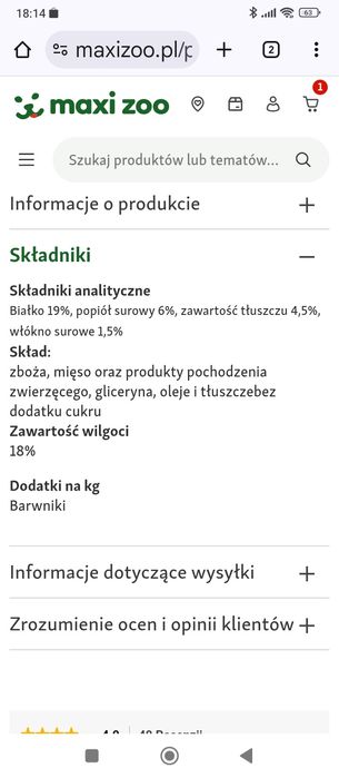 Multi fit Trenerki Przysmaki dla Pieska 500 gram