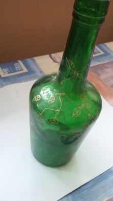 Ręcznie malowana butelka