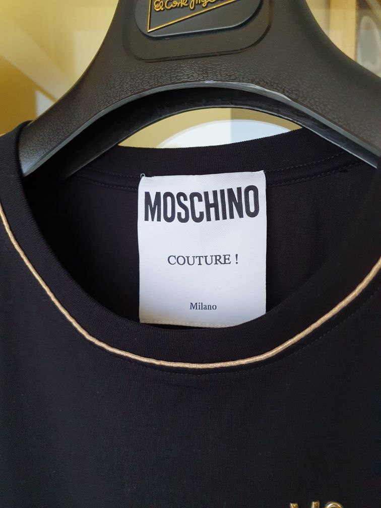 T shirt Moschino Milano gold collection