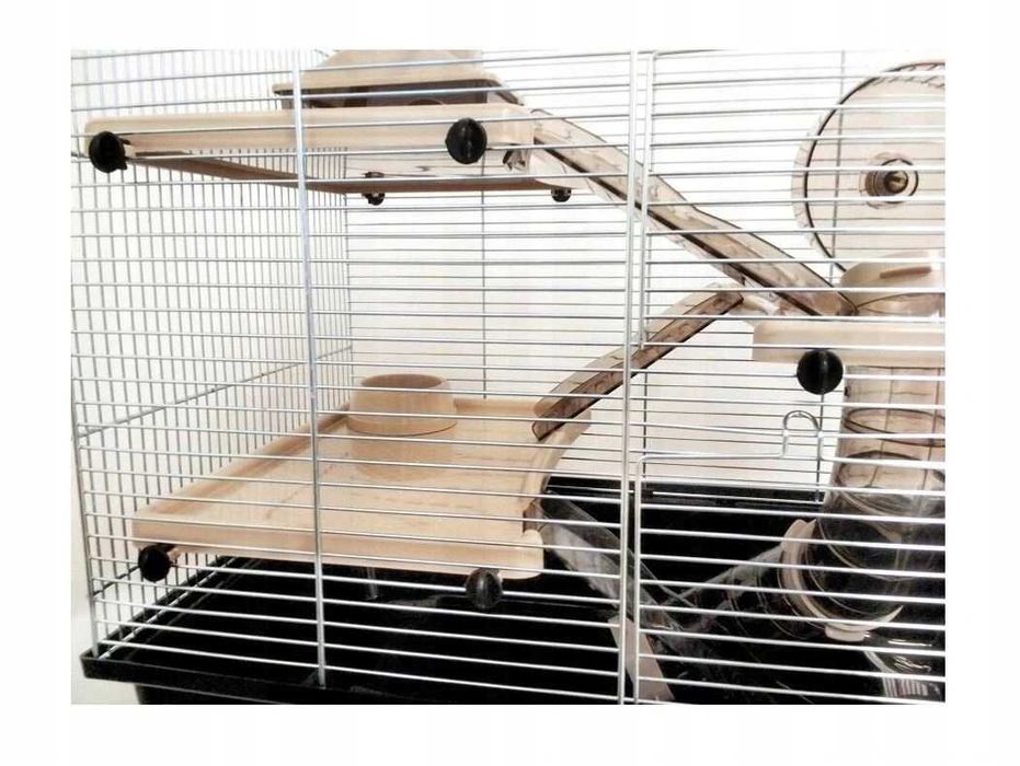 NOWA Duża Klatka Dla Chomika Piętrowa Zagroda +Tunel i Drabiny