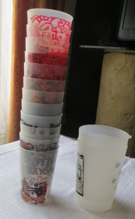 Copos criança, ecológicos, divertidos 15 peças da Ecocup