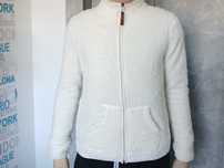 H&M Bluza polar baranek biała damska