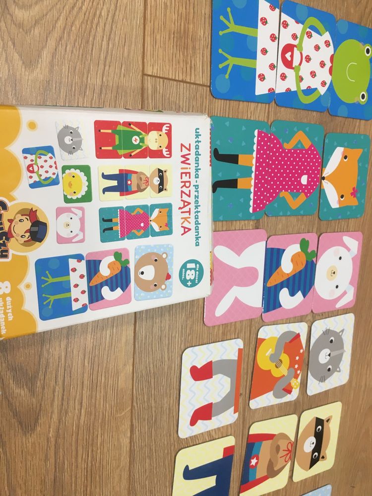 Czuczu zwierzatka puzzle ukladanka przekladanka zwierzatka czu czu 18+