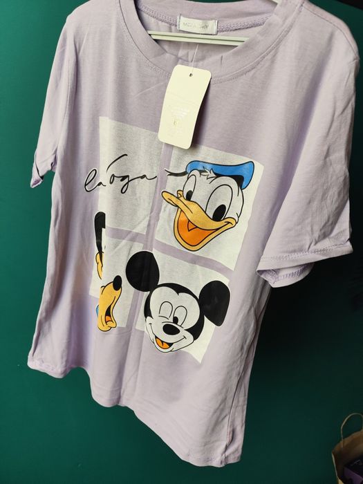 Koszulka damska t-shirt Ola voga kaczor donald Mickey uni