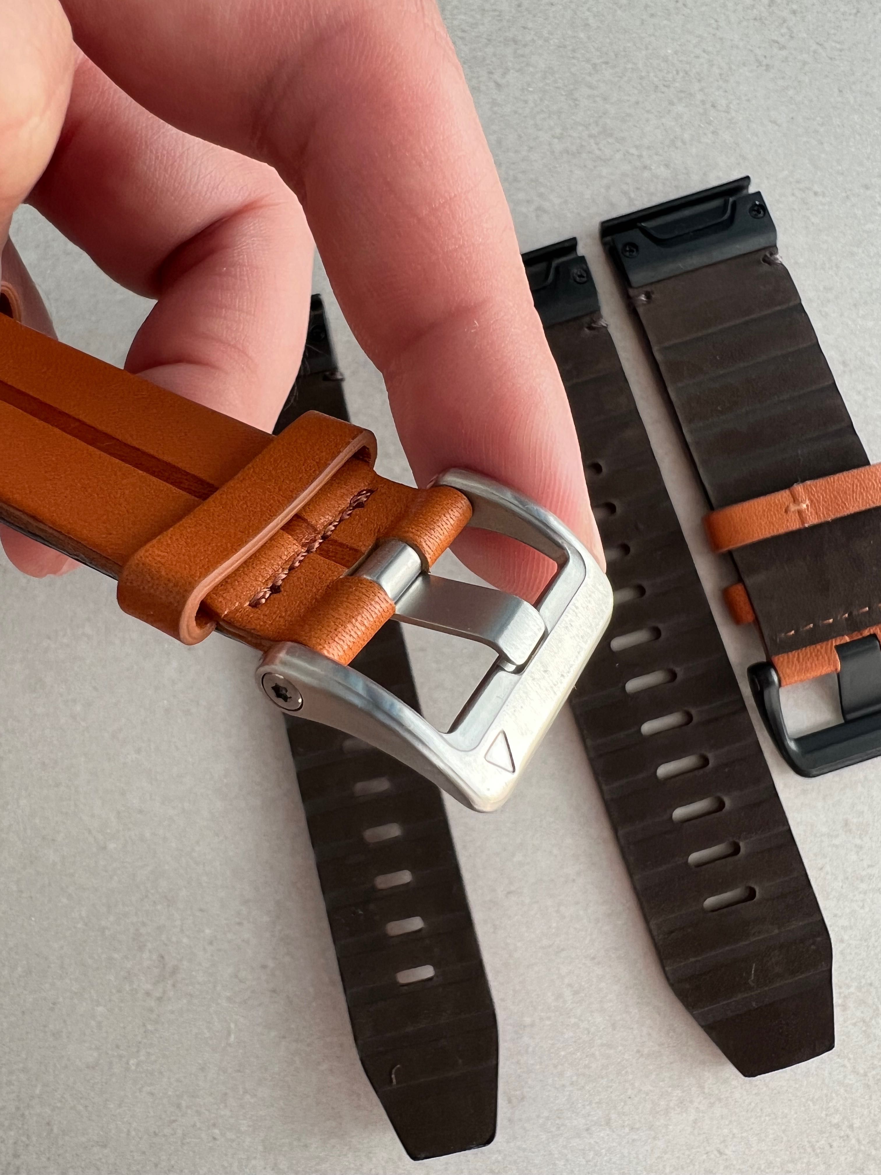 Шкіряні ремінці на годинник Garmin Quick Fit 22мм 26мм браслет, ремінь