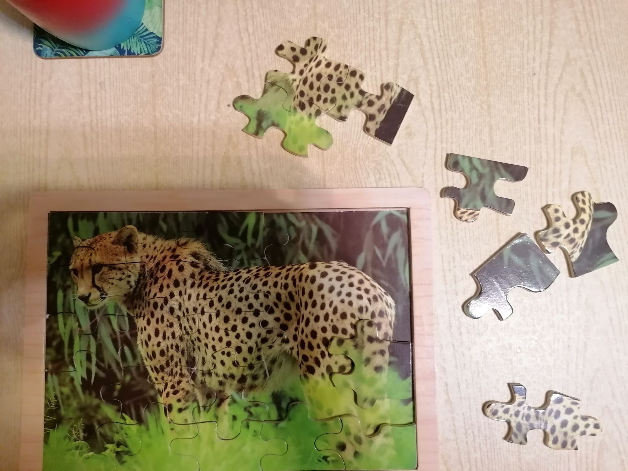 Puzzle Gepard drewniane