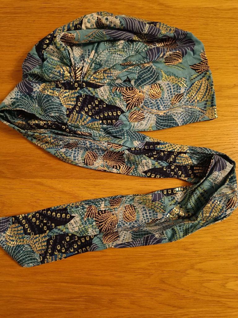 Chusta turban po chemioterapii wiązany wiskoza