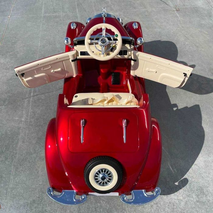 Mercedes Retro 4x4 Auto AKUMULATOR MOTOR Elektryczny Samochód 2 DZIECI