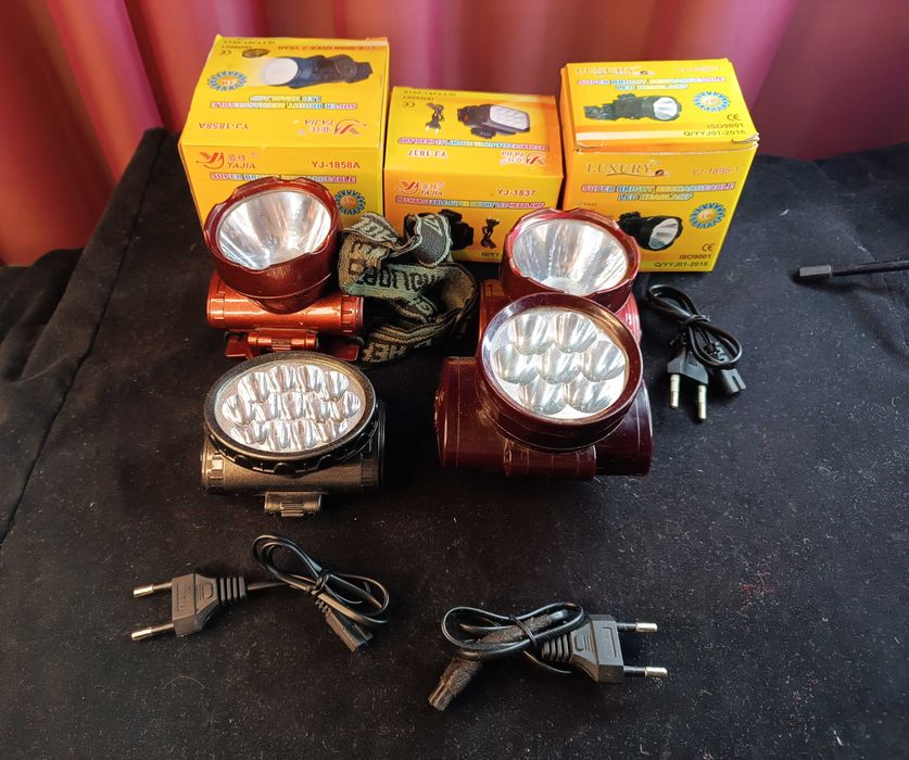 Продам налобные фонари 4шт