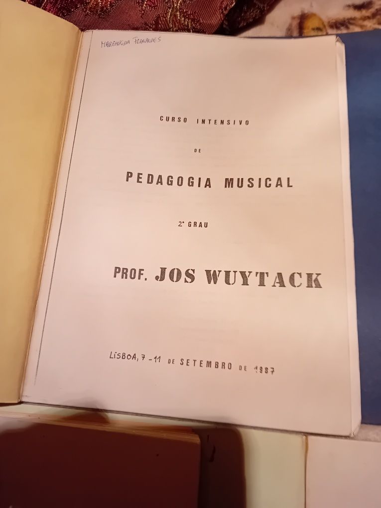Conjunto de 3 Livros Antigos Curso Pedagodia Musical