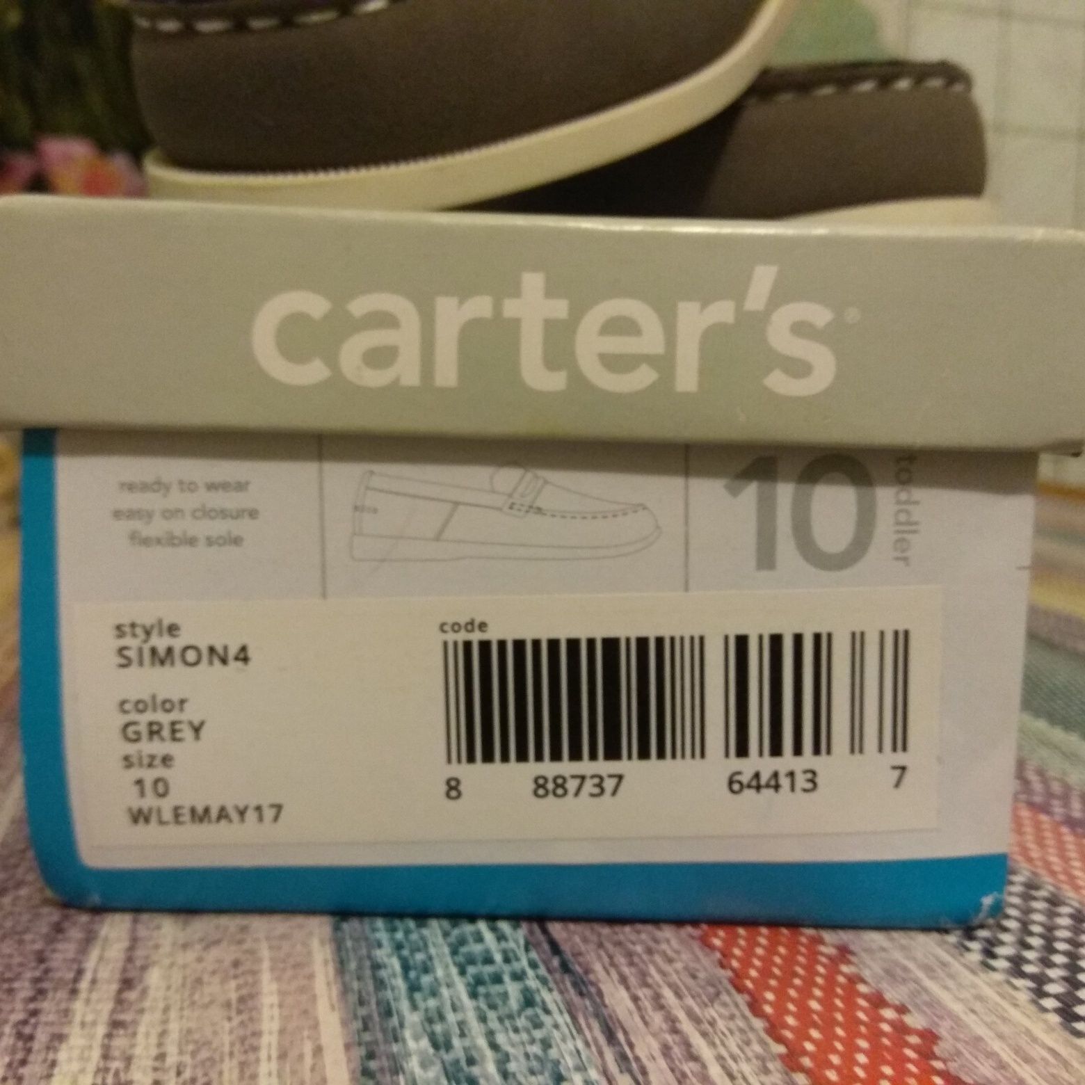 Детские Туфли лоферы Carter's 10 (27)