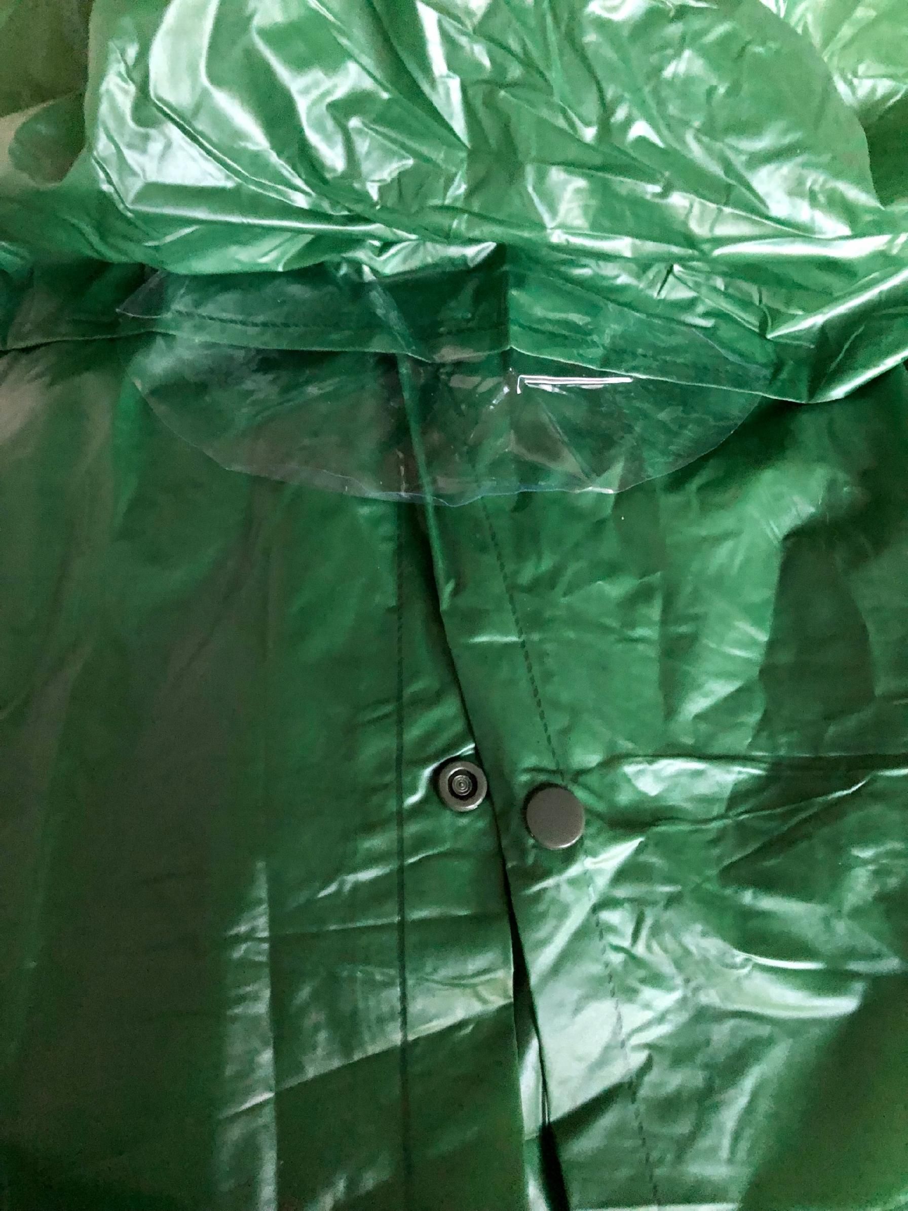 Płaszcz Gumowy Przeciwdeszczowy Gruby Zielony Uniwersalny 430G