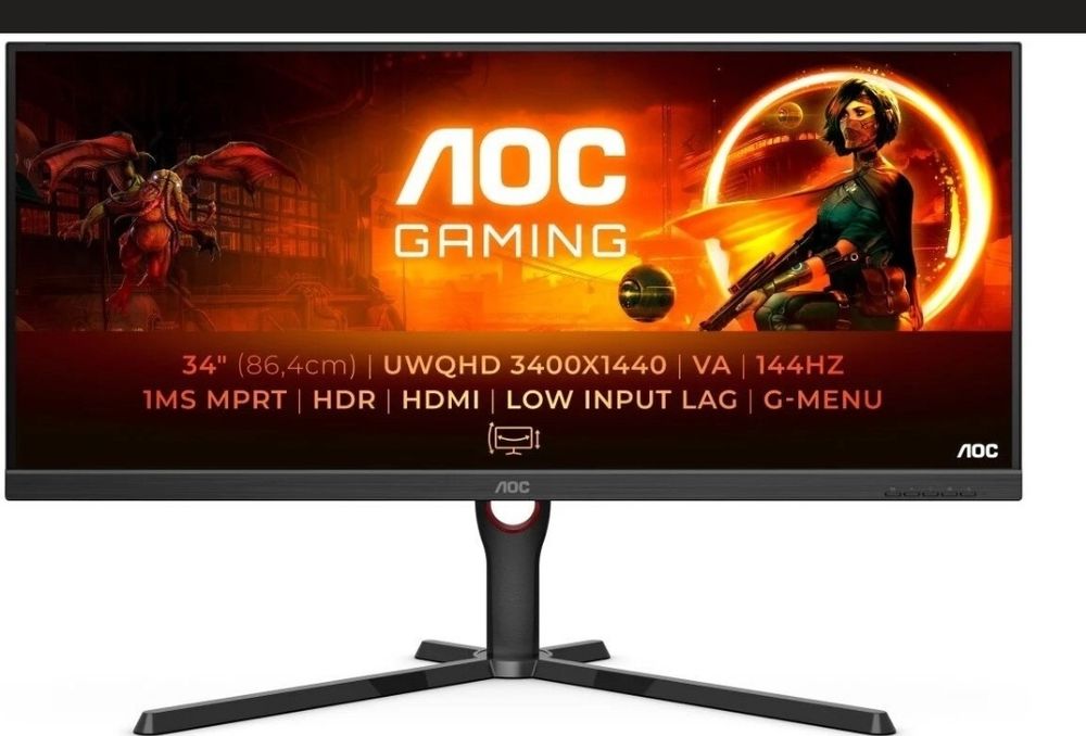 Ігровий монітор AOC U34G3XM (34", 144Hz, UWQHD) - Ідеал, Чек