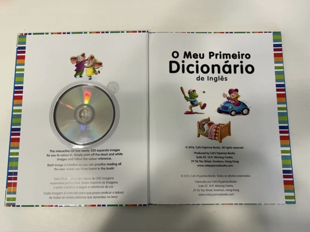 Livro “O meu primeiro dicionário de inglês”