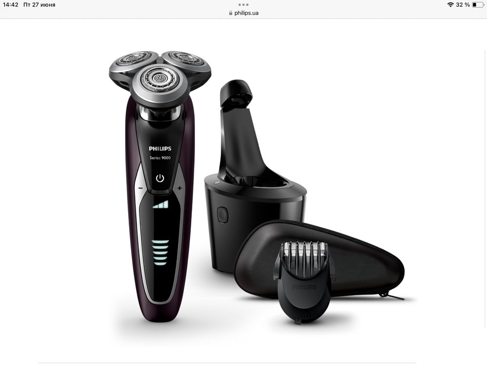 Philips Shaver series 9000 Электробритва для сухого и влажного бритья
