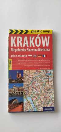 Kraków Niepołomice, Skawina, Wieliczka. Plan miasta 1:22 000 laminow