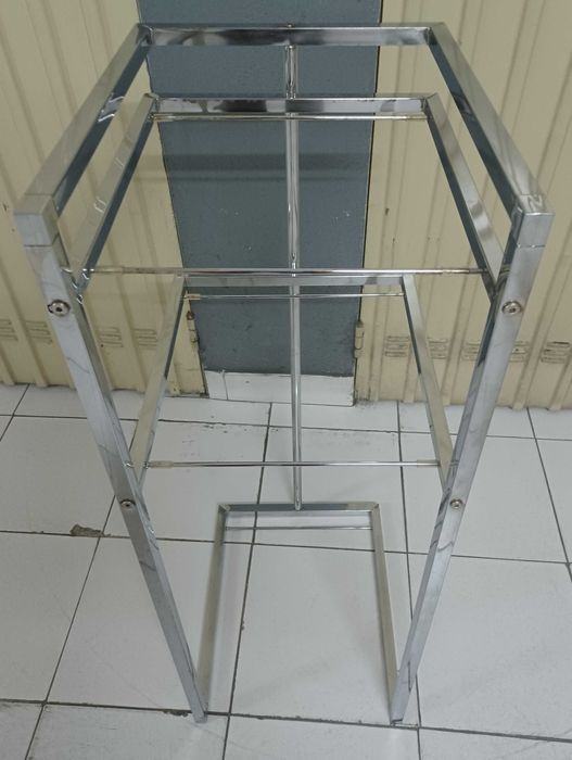 Estante metalica prateleiras vidro temperado WC
