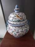 Terrina em faiança decorativa de Coimbra - peça numerada