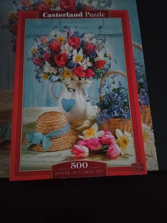 Puzzle  500 - wazon z kwiatami