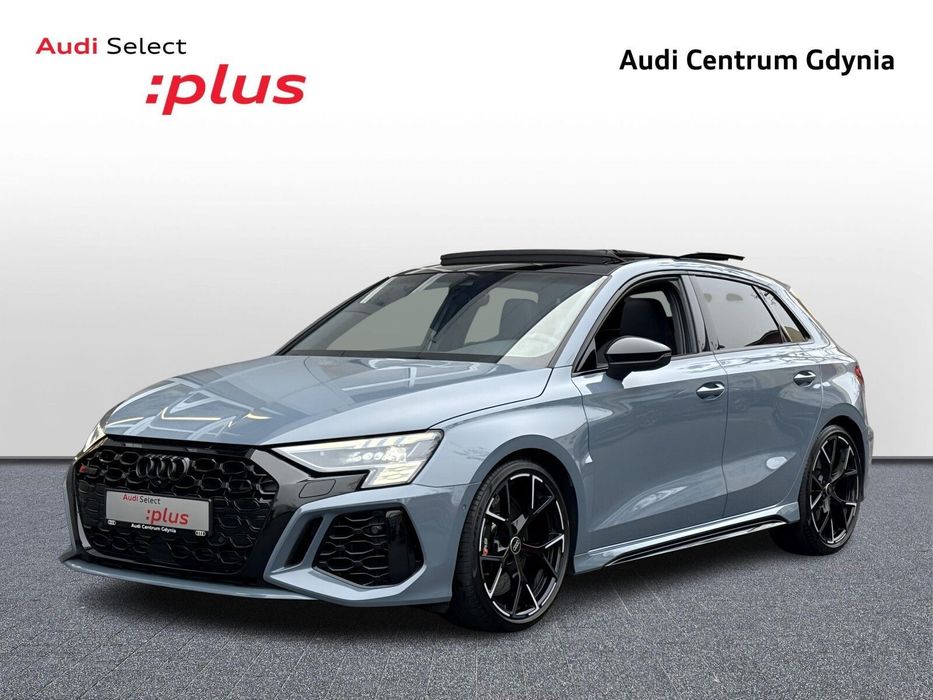 Audi RS3 Sportback Szary Kemora, Panorama Dach, Gwarancja 2028r
