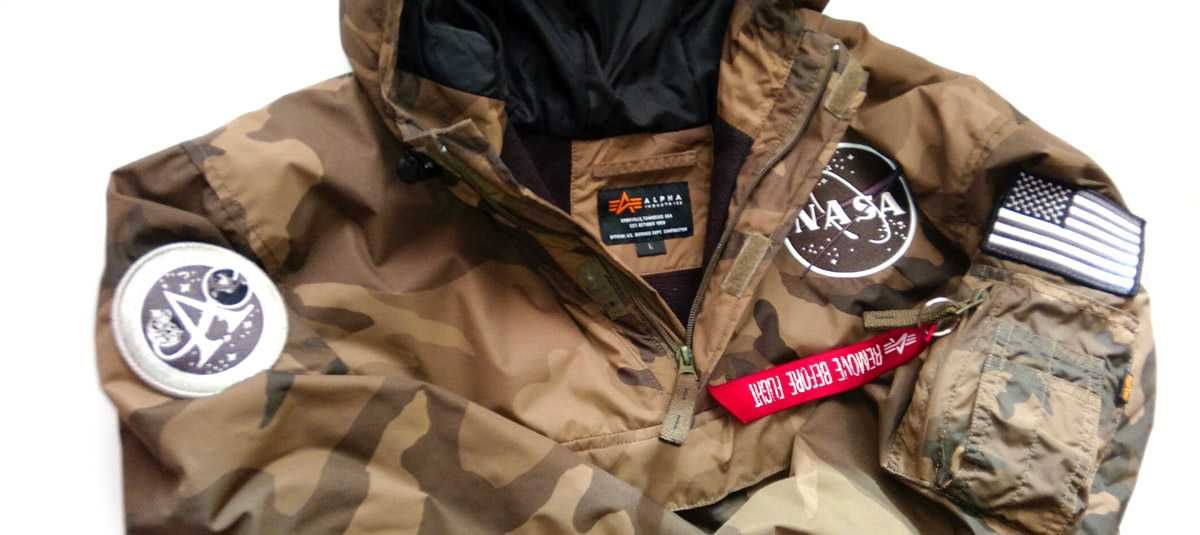 Kurtka Alpha Industries NASA r. L CAMO anorak rozm. L Apollo 11 zimowa